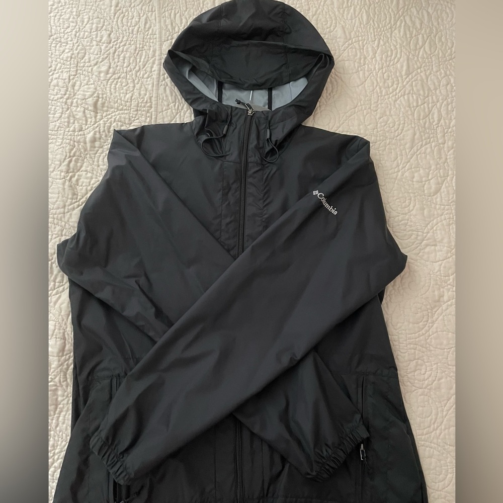 Columbia Blue Lightweight Windbreaker Jacket Size Medium 1558651